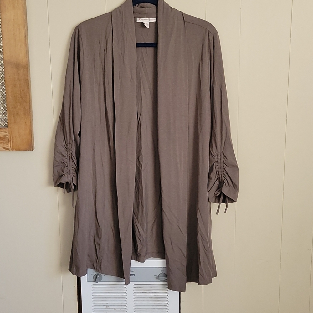 Open front sweater